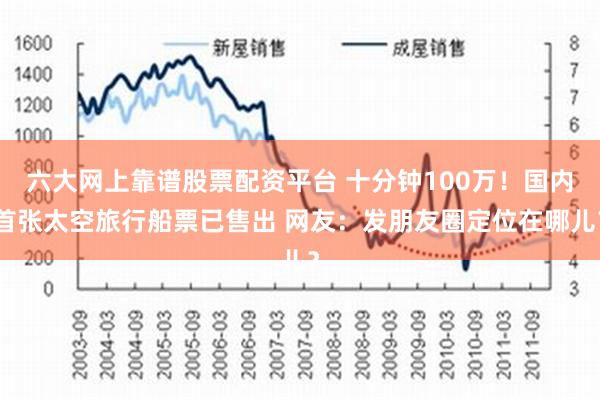 六大网上靠谱股票配资平台 十分钟100万！国内首张太空旅行船票已售出 网友：发朋友圈定位在哪儿？