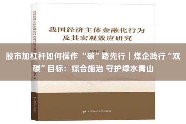 股市加杠杆如何操作 “碳”路先行｜煤企践行“双碳”目标：综合施治 守护绿水青山