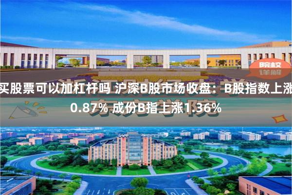 买股票可以加杠杆吗 沪深B股市场收盘：B股指数上涨0.87% 成份B指上涨1.36%